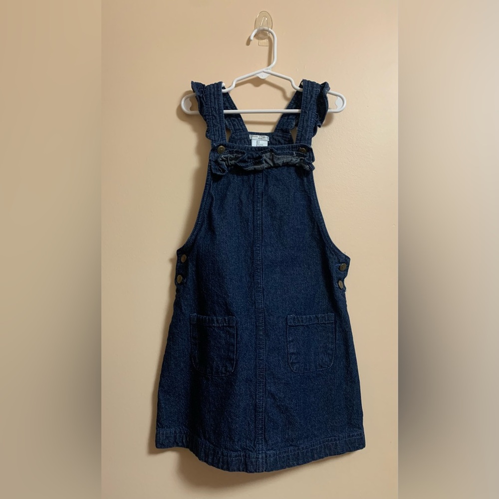 MAX Studio Girls Denim Overall Dress